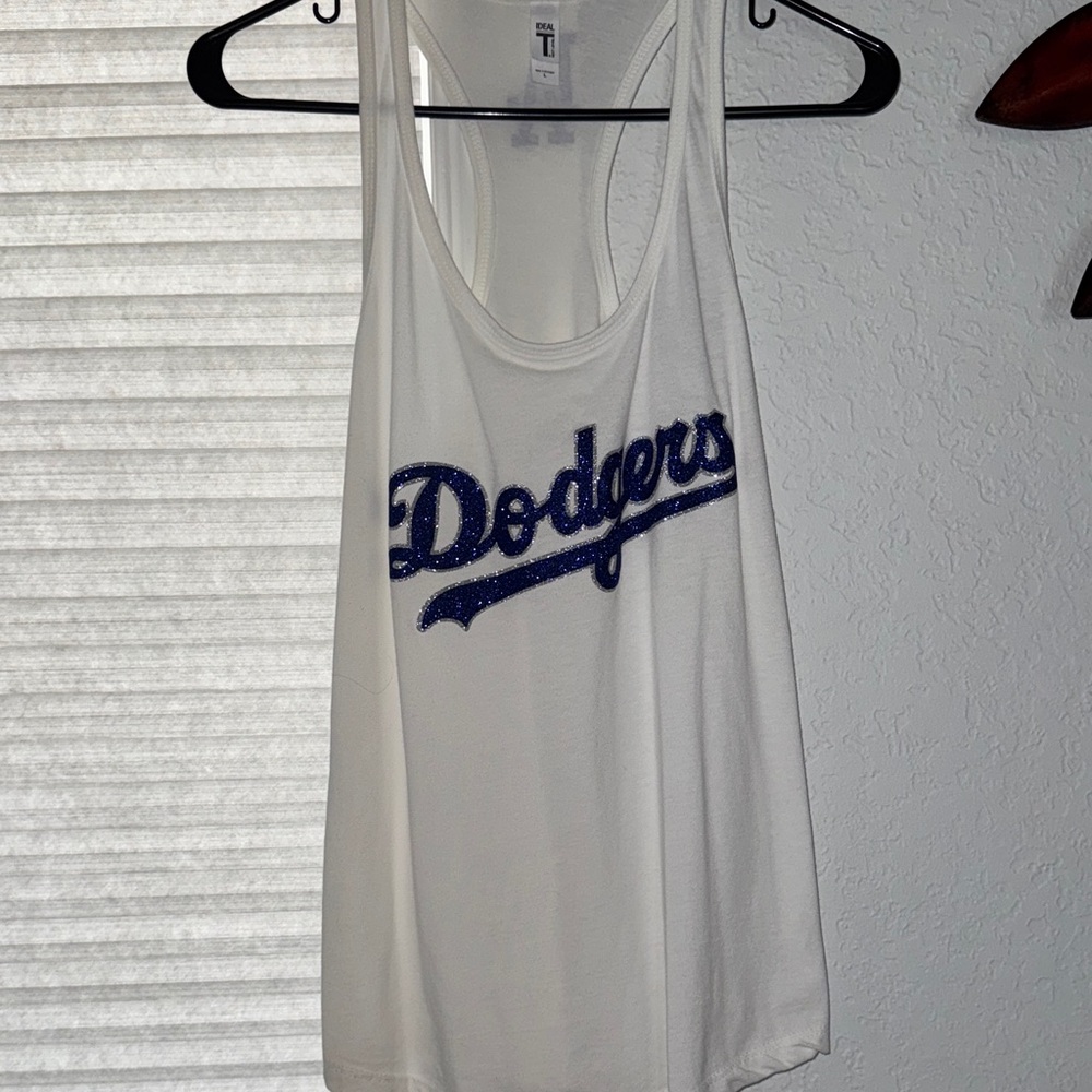 White Dodgers Tank Top